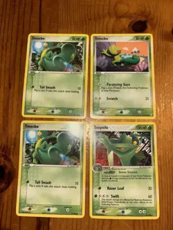 Treecko Sceptile Pokemon Card Lot Older Grass Starter Evolution - Image 1