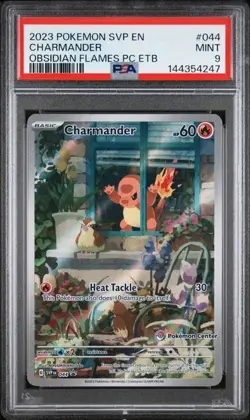 Charmander 044 - Obsidian Flames Pokemon Center Stamp ETB Promo - PSA 9 - Image 3