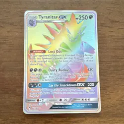 Pokemon Tyranitar GX 223/214 Sm-Lost Thunder Secret Rare Holo 250HP Lost Out - Image 1