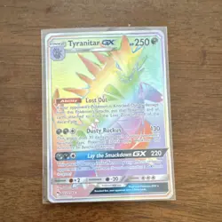 Pokemon Tyranitar GX 223/214 Sm-Lost Thunder Secret Rare Holo 250HP Lost Out - Image 3