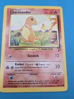 Pokemon TCG Charmander 69/130 Base Set 2 Regular Pokemon HP - Image 1