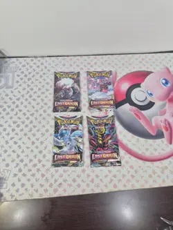 Pokemon Lost Origin Pack Art Set / 4x Factory Sealed Booster Packs (NEW) - Image 1