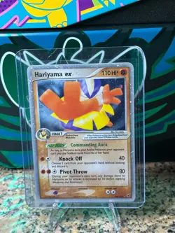 RAW Hariyama EX 100/107 Deoxys Holo Ultra Rare Pokemon TCG - Image 1