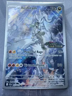 Pokemon TCG N's Reshiram 167/159 Journey Together Stamped Promo SEALED - Image 3