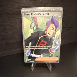 Pokemon Team Rocket's Petrel 233/223 Destined Rivals Ultra Rare Full Art Holo - Image 1