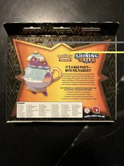 Pokemon Shining Fates Factory Sealed Polteageist Mad Party Pin Collection Box - Image 2