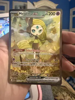 Pokemon TCG Meloetta EX 167/086 Special Illustration Rare Holo Black Bolt - Image 4