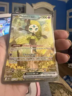 Pokemon TCG Meloetta EX 167/086 Special Illustration Rare Holo Black Bolt - Image 5