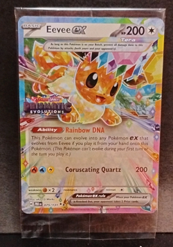 Pokemon Eevee ex Prismatic Evolutions Stamp Promo Sealed Holo 075/131 - Image 1