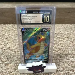 Pokemon TCG Dragonite V Pokemon GO 078/071 JP 2022 CGC Pristine 10 Holo SR - Image 1