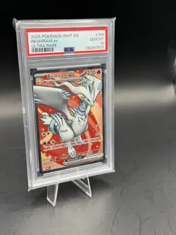 Reshiram ex 158/086 PSA 10 White Flare Ultra Rare Holo Gem Mint Pokemon SV - Image 2
