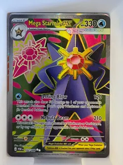 Mega Starmie ex 102/088 Ultra Rare Perfect Order Pokemon Near Mint - Image 1