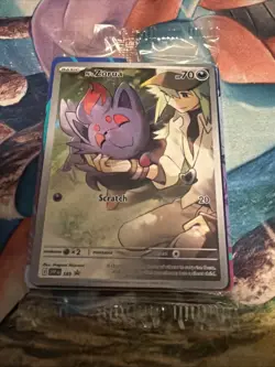 Pokemon N's Zorua 189 Scarlet & Violet Promo Holo from Journey Together SEALED - Image 1