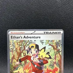 Pokemon Ethan's Adventure 236/182 Sv10 Destined Rivals Trainer Mint+ - Image 2