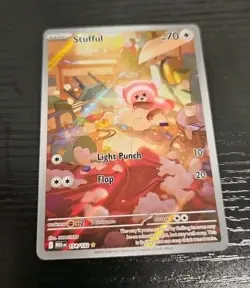 Stufful Illustration Rare 154/132 Pokemon Mega Evolution - Image 1