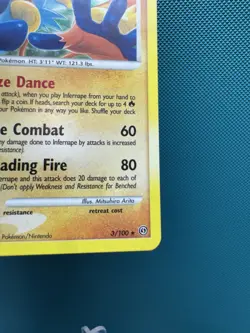 Pokemon TCG Infernape 3/100 Stormfront Holo LP+ - Image 5