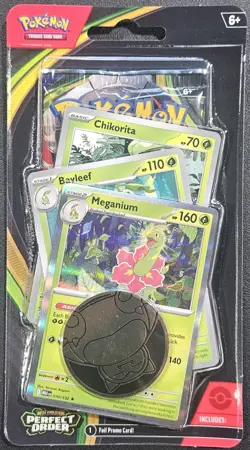 Pokemon TCG Perfect Order Booster Pack 10 Cards + 3 Promo Cards + Coin English - Image 1