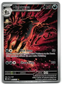 Mightyena 243/217 - ME: Ascended Heroes Illustration Rare Pokemon TCG - NM Card - Image 1