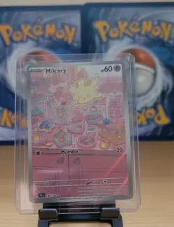 Pokemon TCG Milcery 152/142 Sv07: Stellar Crown Holo Illustration Rare NM - Image 1