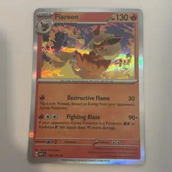 Flareon 136/165 Holo S&V Scarlet & Violet 151 Pokemon NM - Image 1