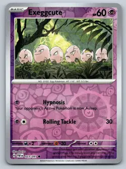 Exeggcute 023/091 Common Paldean Fates Pokemon Reverse Holo Near Mint - Image 1