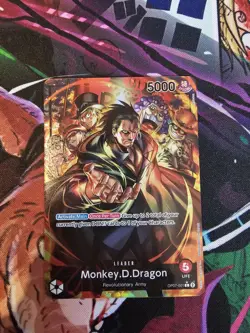 One Piece Monkey D. Dragon Alt Art Parallel Leader OP07-001 English Edition - Image 1