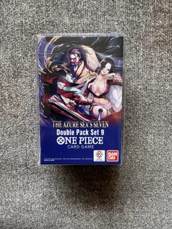 One Piece TCG Double Pack Set 9 The Azure Sea's Seven Factory Sealed - Image 1