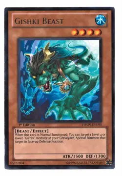 Yu-Gi-Oh Card: Gishki Beast PHSW-EN095 1st Edition RARE! EX - Image 1