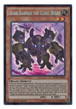Yu-Gi-Oh Card: Dark Garnex the Cubic Beast MVP1-ENS33 SECRET RARE 1st Ed! NM - Image 1