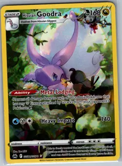 Hisuian Goodra GG21/GG70 Crown Zenith: Galarian Gallery - Pokemon Card - NM - Image 1