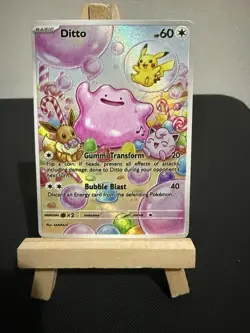 Bubble Ditto Pokemon Card TCG DISPLAY ART CARD - Image 1