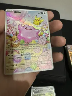 Bubble Ditto Pokemon Card TCG DISPLAY ART CARD - Image 2