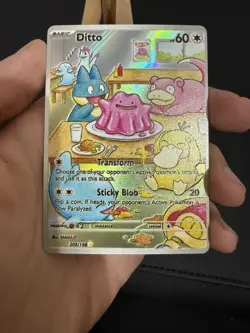 Ditto Slowpoke Psyduck Pokemon Card DISPLAY ART CARD - Image 2