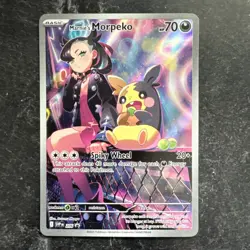 Marnie’s Morpeko 206 Holo Rare SV: Scarlet & Violet Promo Card - Image 1