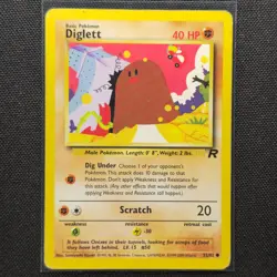 Diglett - 52/82 - Common - Team Rocket - Pokemon Card - MP - Image 1