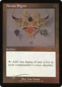 Arcane Signet 589 (Foil Etched) -Foil Damaged / Poor MTG Secret Lair - Image 1