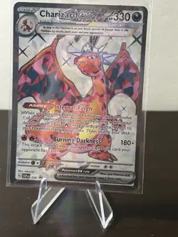Charizard 004/102 Base Set Holo Rare Stage 2 Pokemon Card English - Image 1