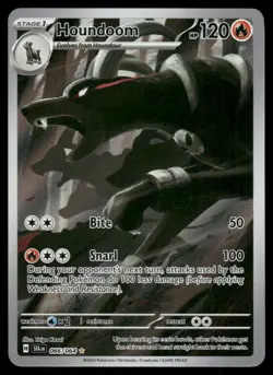Pokemon Cards Houndoom 066/064 Shrouded Fable Illustration Rare NM - Image 1