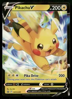 Pikachu V - Promo SWSH: Sword & Shield Promo Cards SWSH285 Holo NM - Image 1
