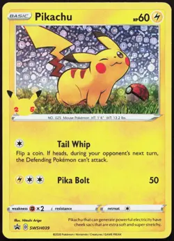 Pikachu - (General Mills) Promo Miscellaneous Cards & Products SWSH039 Holo NM - Image 1