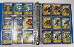 Lot of 184 Digimon Bandai & Upper Deck Cards - Vintage Collection Binder 1999 - Image 2
