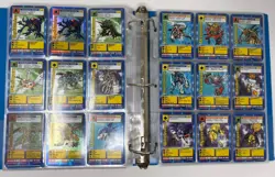 Lot of 184 Digimon Bandai & Upper Deck Cards - Vintage Collection Binder 1999 - Image 3