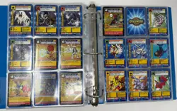 Lot of 184 Digimon Bandai & Upper Deck Cards - Vintage Collection Binder 1999 - Image 4