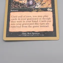 MTG Magic the Gathering Yawgmoth's Will 171/350 Gold Frame NM 1997 English s727 - Image 4