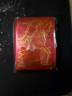 Scarlet & Violet Koraidon Card Sleeves x65 New Sealed Pokemon TCG from ETB red - Image 1