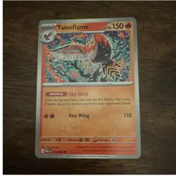 Pokemon Talonflame Sv08 Illustration Rare Stage 2 150 HP Holo 014/088 English - Image 1