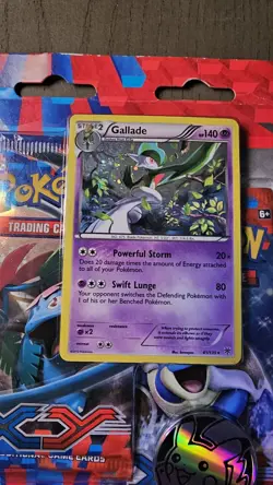 Pokemon TCG XY Base 3 Pack Blister Gallade New/Sealed RARE Some Creases See Pics - Image 3