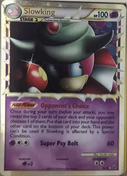 Pokemon HGSS Undaunted Holo Slowking 85/90 Prime Rare NM - Image 1