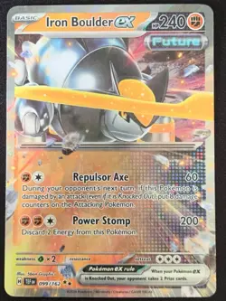 Iron Boulder ex - 099/162 - SV05: Temporal Forces Holo NM Pokemon TCG - Image 1