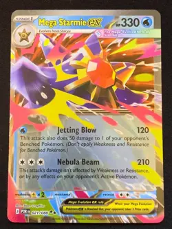 Mega Starmie ex 21/088 Double Rare Holo Perfect Order Pokemon TCG English NM - Image 1